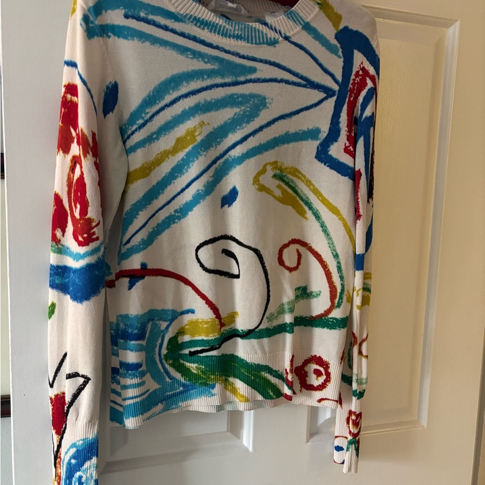 Desigual Artesanal size M lightweight viscose-linen blend sweater